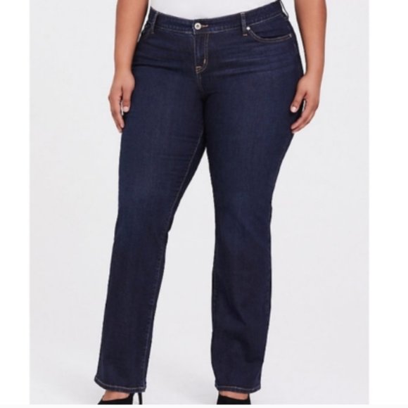 torrid Denim - Torrid Relaxed Bootcut Jeans Dark Wash